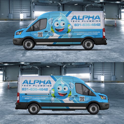 Fun Plumbing van wraps! logo and inspo pic provided! Design by Djiwangga