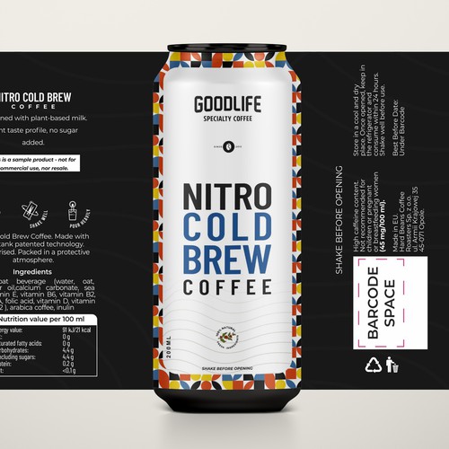 Design an exciting new coffee beverage label for launch in Switzerland Design by Chilmi Fahruzi