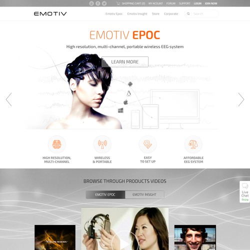 Redesign website for International Award Winning EEG system Design by Zallhady