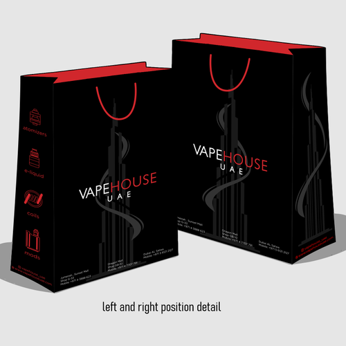 Shopping bag for a vape store | contest | 99designs