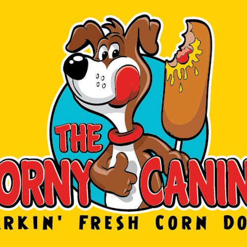 Create a logo for my corn dog business, The Corny Canine | Logo design