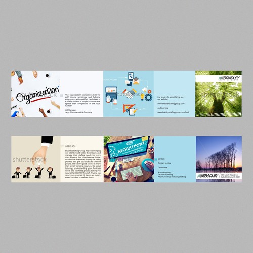 Design a unique brochure with captivating photos- Bradley Staffing Group Design por stoodio.id