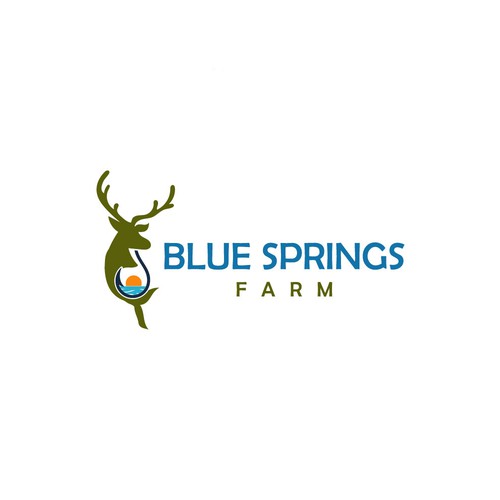 Logo for our Der hunting and bass fishing recreational farm Design by dianagargarita