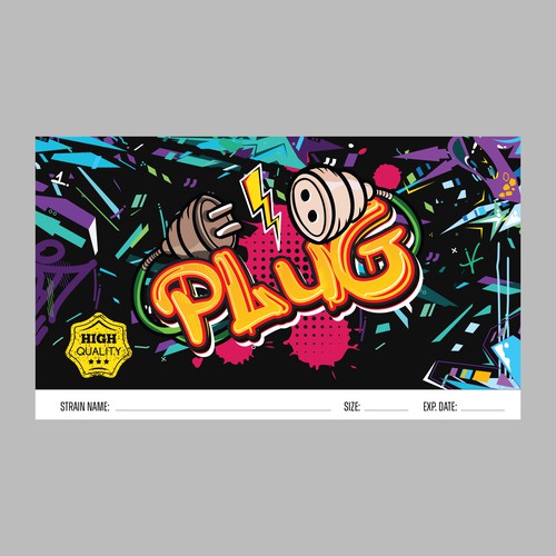 Design an urban looking label for a cannabis street brand that specializes in bulk flower sales Design by Mulyana D-Zign
