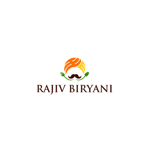 Indian Food Cloud Kitchen Logo Design, Rajiv Biryani Design von Cogan_jhon