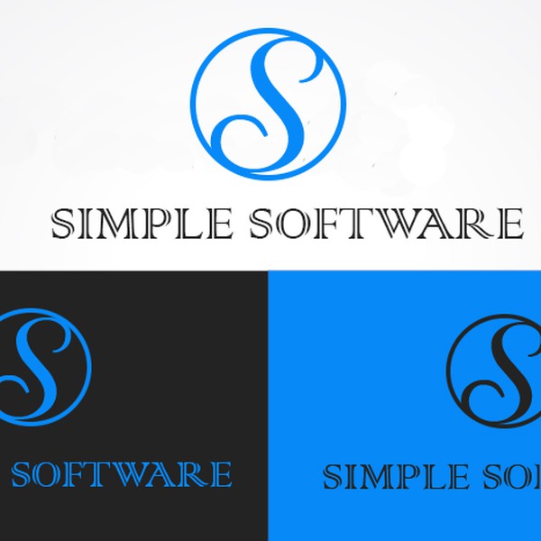Create a playful, simple logo for a software company.