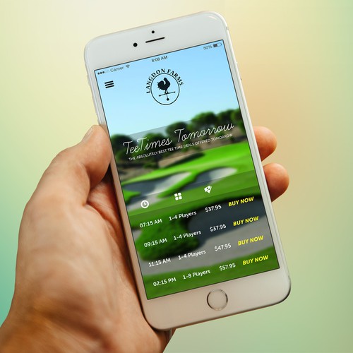 Golf Course app App design contest