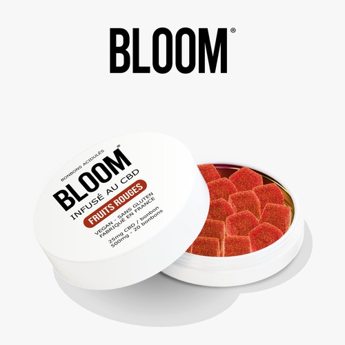 BLOOM CBD Gummies need his new packaging Design by JasmoroGraphic