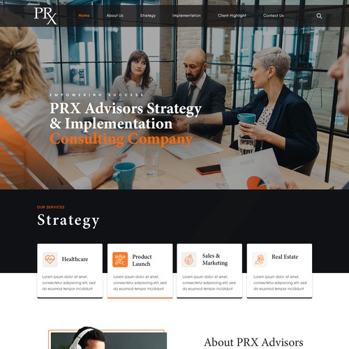 High-End Consulting Website Design Design by Smashing Boys