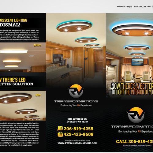 Create a stunning brochure for an exciting new LED lighting design Design by Qinkqink