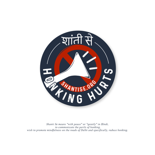 Designs for a no-honking campaign Design by rendy_