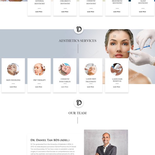 Please design a website that is sleek and interesting. No typical dental/medical web Design von OMGuys™