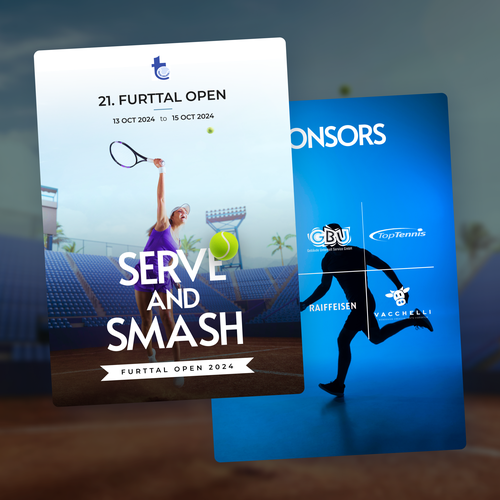 Aces & Action: Cool Flyer for a Tennis Tournament Design by Createzui