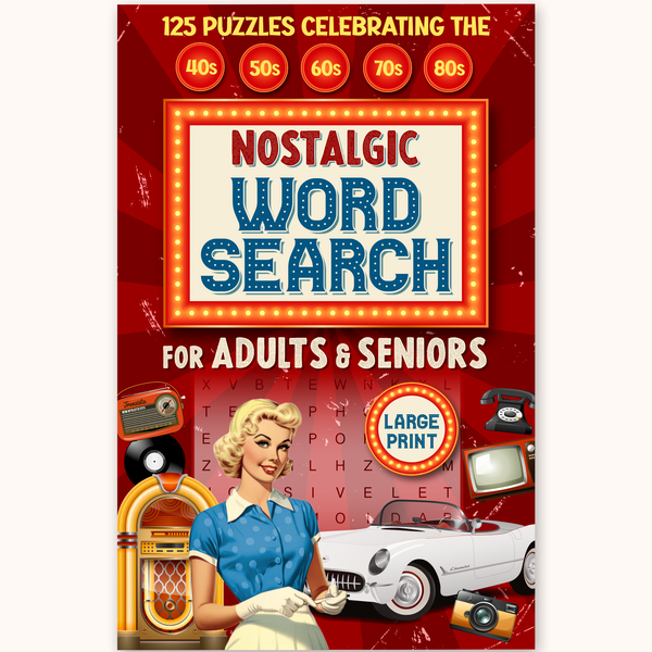 Nostalgic Word Search: Cover Design Competition