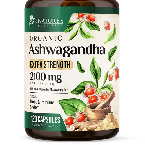 Ashwagandha Design Needed for Nature's Nutrition Design by UnderTheSea™