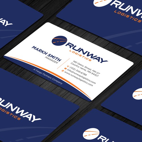 Runway Logistics Business Card Design by prosenjit_P
