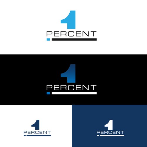 Help 1 percent with a new logo and business card, Logo & business card  contest