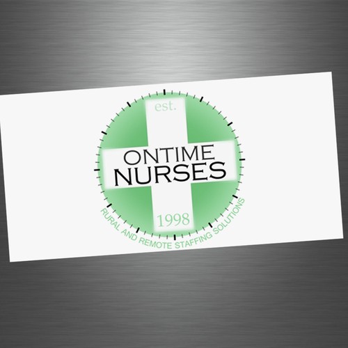 logo and business card for Ontime Nurses Diseño de eternum