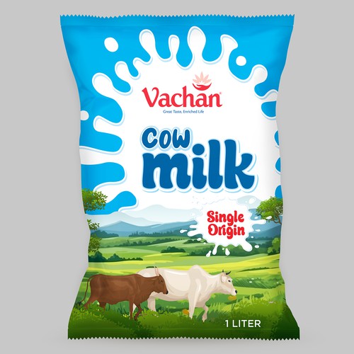 Vachan Cow Milk Design by Moi_Designers