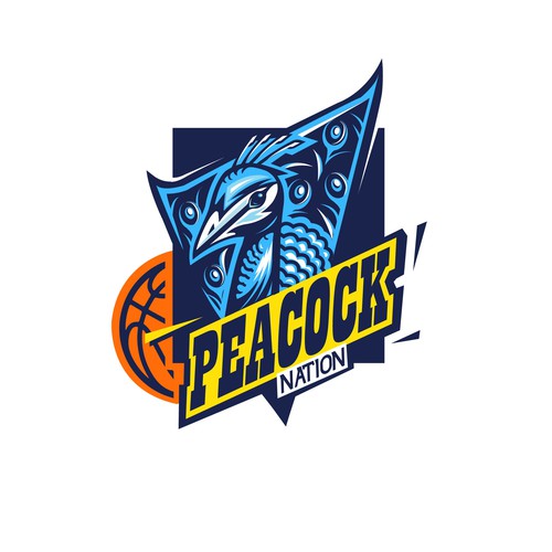 Basketball Logo for Peacock Nation - Your Winning Logo Featured on Major Sports Network Réalisé par ganapatikrishna786