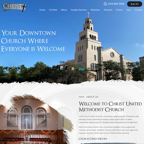 Redesign of Church Website Design by Prismonline ⭐️⭐️