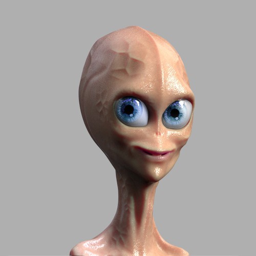 Alien main character design for a movie Design by dxbdesign
