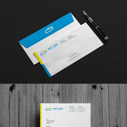 Implement the new logo on all our business papers-ontwerp door (VEER)