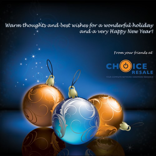 Holiday Card for emailing to customers and suppliers