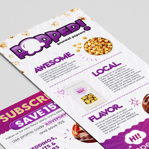 Designs | Updated Popcorn Rack Card | Postcard, flyer or print contest