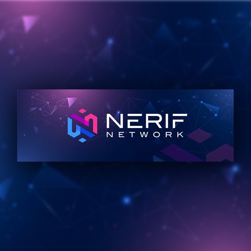 Twitter background design for blockchain project Design by Pawan Kumar Droch