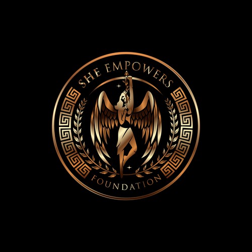 SHEempowers - luxurious design of a woman preferrably in some kind of a circle to appeal to women professionals Design by eMbo