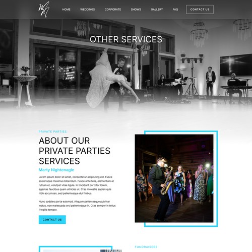 Dynamic DJ & Musician needs a website for weddings & corporate entertainment Design by FuturisticBug