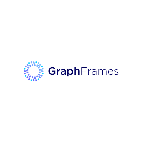 GraphFrames Logo - an open-source software project for big data networks Design by Blessing.Std