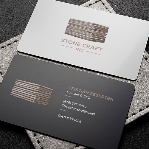 Business Card - Stone Craft Design réalisé par IK_Designs