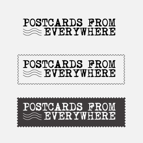 Postcards from Everywhere Logo Design by Taslima Karim