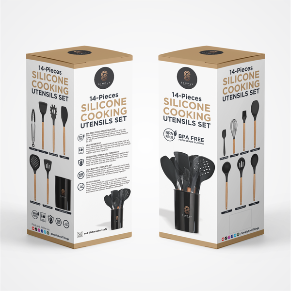 Design by pixelM titled "PACKAGING DESIGN UTENSIL SET"