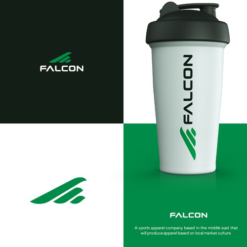Falcon Sports Apparel logo Design by Pixio