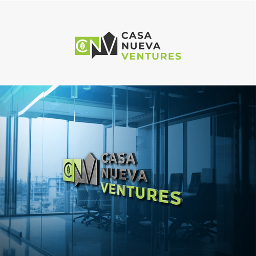 Real estate investing logo symbolizing growth Design by Agunk.desain