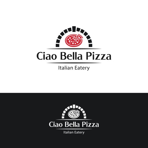 Ciao Bella Pizza Logo Design by desi9nart