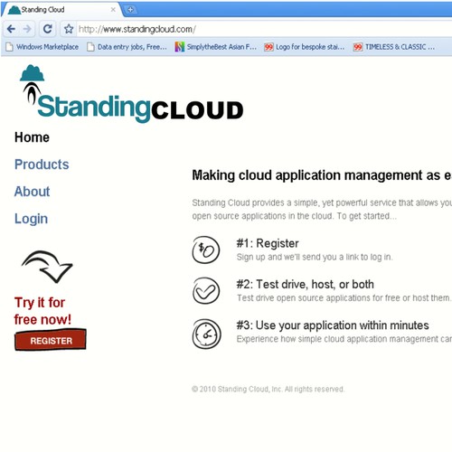 Papyrus strikes again!  Create a NEW LOGO for Standing Cloud. Design por Logonist