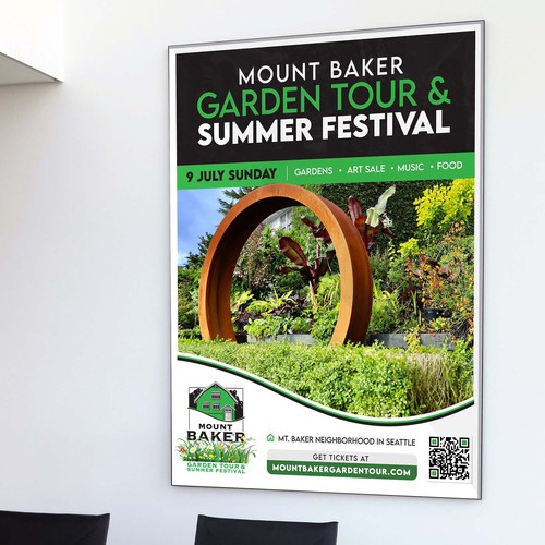 Design a cool poster for a garden festival Design by Monki D Loy