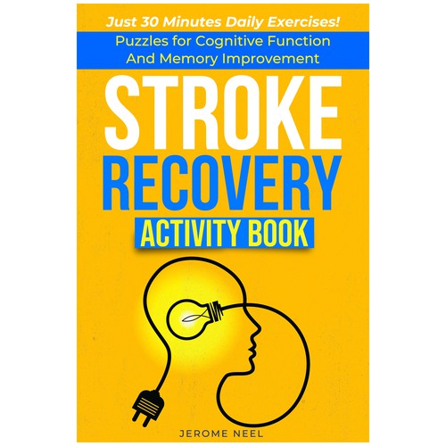 Stroke recovery activity book: Puzzles for cognitive function and memory improvement Diseño de Imttoo