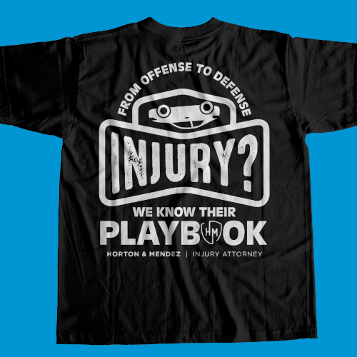 Personal Injury Lawyer T-Shirts Design by Graphics Guru 87