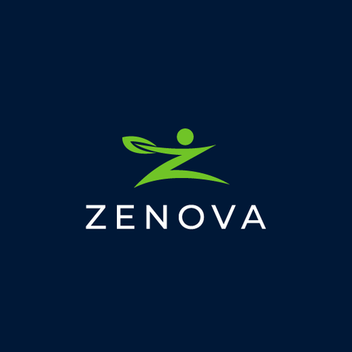Zenova Logo: Revolutionary suite of health and wellness mobile apps Diseño de Alexa_27