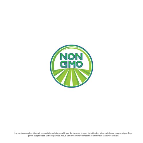 Food Packaging NON-GMO Logo Design réalisé par ©Zone™