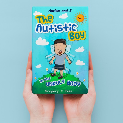 Design a playful children's book cover to teach people about autism Design by Daniel Petrof