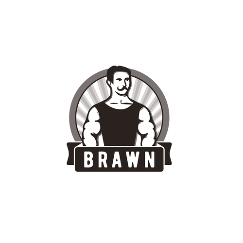 Vintage strongman logo needed for serious workout tracking app | Logo ...