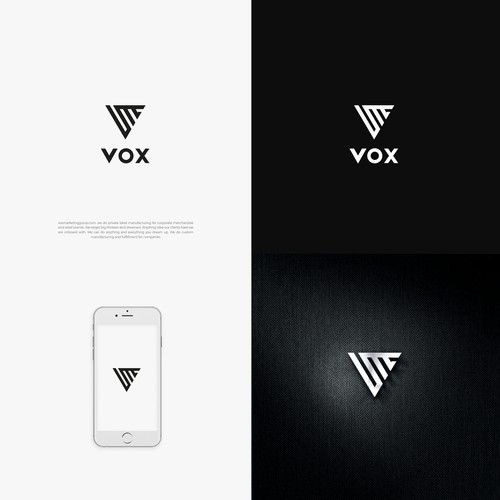 Vox Marketing rebrand Design by mlv-branding