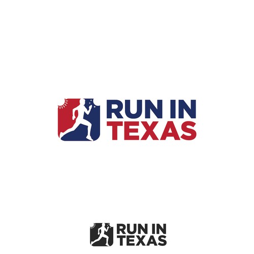 Design a cool Run in Texas logo to appeal to runners on road and trail, daytime and night Design by pianpao