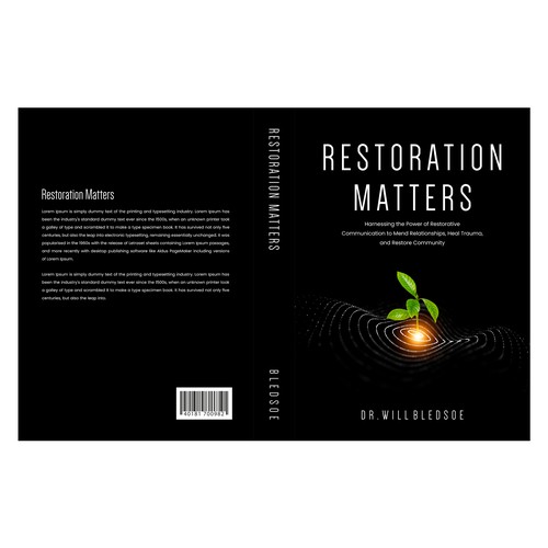 Design a book cover for a book about restorative communication Design by Shreya007⭐